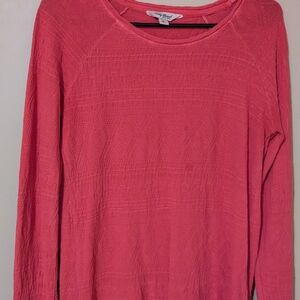 Lucky Brand Red Textured Top